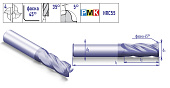 PMK8S.z4.03.09.50.35.F013.TiAlN Фреза концевая твердосплавная по металлу усиленная (хвостовик 4 мм)