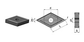 VNMG160408-GM-HR8115 Пластина токарная для стали, получистовая обработка