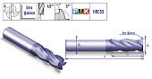 PMK70.z4.20.45.100.45.F000 TiAlN Фреза концевая твердосплавная по металлу
